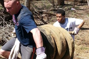 HHS Football help Citizens for a Clean Lynchburg