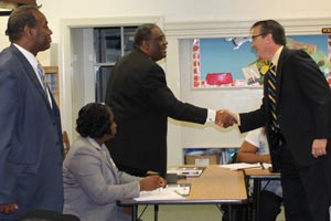 Petersburg officials visit Bass Elementary