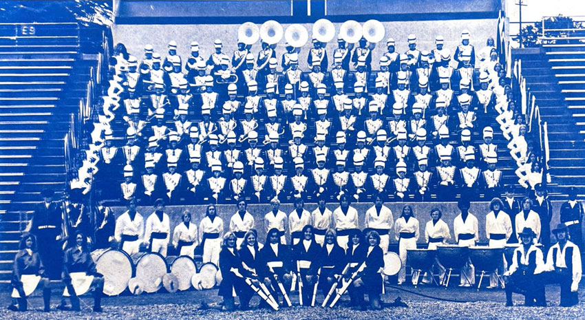 1976 E. C. Glass marching band