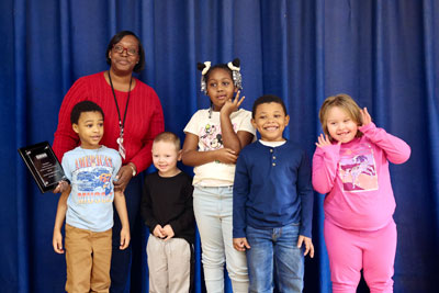 Ayanna Stamps-Glover with her students