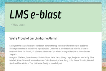 LMS e-blast 17 May 2019