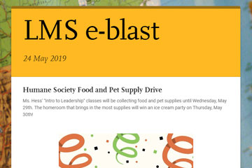 LMS e-blast 24 May 2019